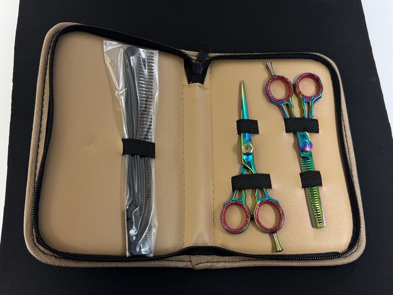 Barber set — rainbow titanium